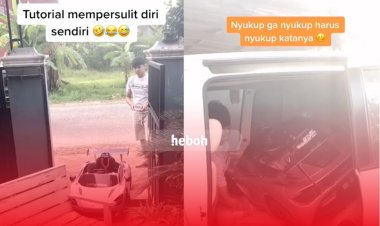 Kocak! Tingkah Laku Absurd Seorang Ayah Kepada Anaknya