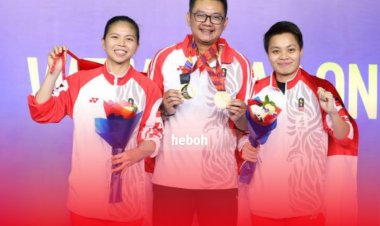 Apriyani Rahayu Tak Bisa Berhenti Menangis di Pelukan Eng Hian