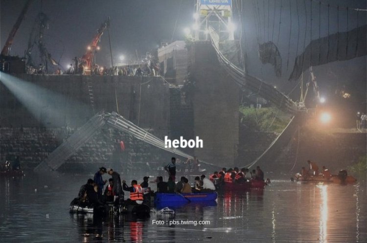 Usai Itaewon, 132 Orang Tewas Akibat Jembatan Gantung Ambruk di India