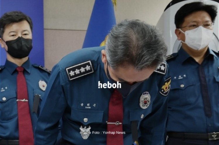 Kepala Polisi Korsel Membungkuk dan Minta Maaf atas Tragedi Halloween Itaewon