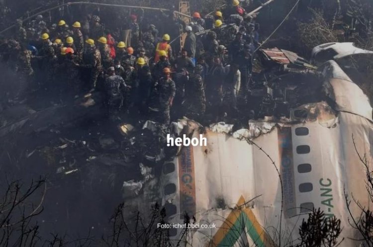 Tragis! Pesawat Yeti Airlines Jatuh di Nepal, Korban Capai 68 Orang