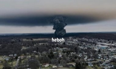 Kereta Muatan Bahan Kimia Berbahaya Tergelincir di Ohio, AS, Picu Pencemaran Lingkungan