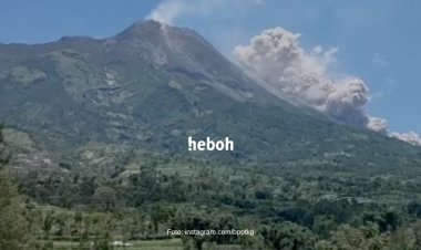 Gunung Merapi Erupsi Luncurkan Awan Panas, Warga Diminta Waspada