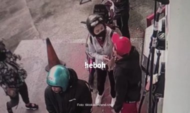 Viral! Seorang Ibu dan Pegawai SPBU Ribut Karena Bensin Menetes ke Tanah