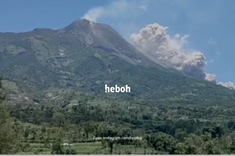 Gunung Merapi Erupsi Luncurkan Awan Panas, Warga Diminta Waspada