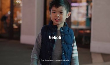 Lucunya Reaksi Anak Sandra Dewi Salah Tingkah Saat Lihat Wajahnya Sendiri di Iklan