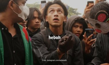 Jefri Nichol Ikut Demo Tolak UU Ciptaker di Gedung DPR