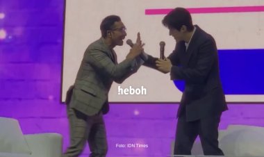 Kim Seon Ho Diajari Bahasa Indonesia saat Fan Meeting di Jakarta, Aksi Lucu Indra Herlambang Jadi Sorotan