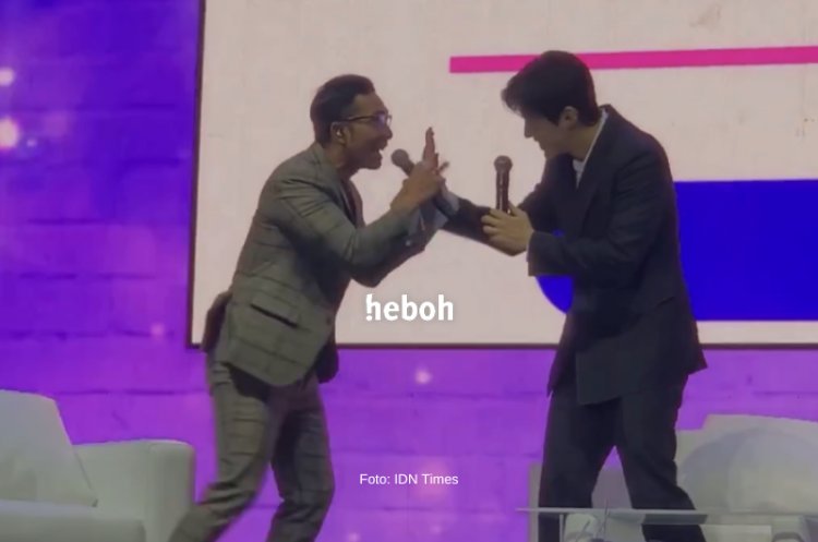 Kim Seon Ho Diajari Bahasa Indonesia saat Fan Meeting di Jakarta, Aksi Lucu Indra Herlambang Jadi Sorotan