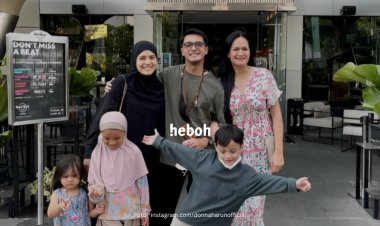 Donna Harun Pamerkan Kedekatan dengan Sang Anak dan Menantu, Warganet: Keluarga Awet Muda