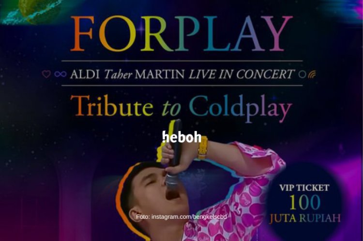 Pecah! Keseruan dan Gimmick Aldi Taher di Konser Forplay: Tribute to Coldplay