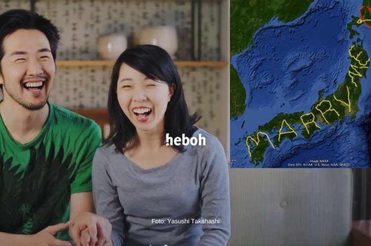 Pria Ini Keliling Jepang Selama 6 Bulan Untuk Lamar Pacarnya dan Tulis ‘Marry Me’ di Google Maps