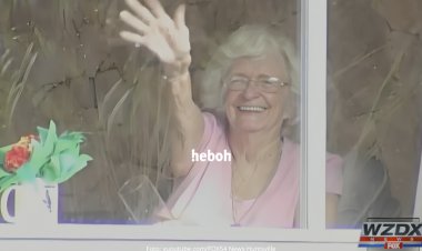 Selalu Lambaikan Tangan Kepada Anak Sekolah Setiap Hari, Nenek Ini Dikejutkan Ratusan Siswa di Hari Kepindahannya