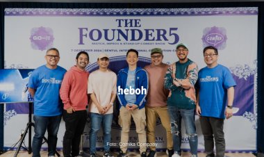 THE FOUNDER5: Kolaborasi Lima Komika dalam Satu Panggung, Siap Ciptakan Plafon Baru Untuk Seni Stand-Up Comedy di Indonesia
