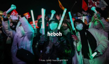 Aksi Demo di Korea Selatan Bak Festival Konser, Dipenuhi Lightstick dan Nyanyian Penggemar K-pop