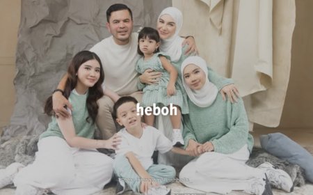 Tampilkan Nuansa Hijau Mint dan Putih, Irish Bella Jalani Pemotretan dengan Keluarga Barunya