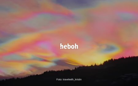 Keindahan Fenomena ‘Cloud Iridescence’ Mewarnai Langit Norwegia