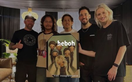 Keren! Artwork Seniman Ryo Laksamana Tampil di Panggung Linkin Park: From Zero World Tour