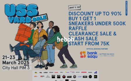 USS Yard Sale 2025 Kembali Hadir! Hadirkan 70+ Brand, Diskon Hingga 90%, dan Sneakers Raffle!