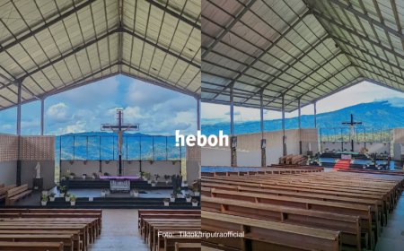 Viral! Gereja Katolik di Flores NTT Bikin Terpukau dengan Pemandangannya yang Indah