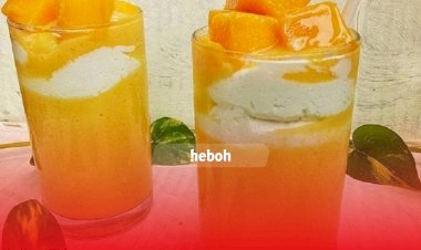 Seger! Resep Es Jelly Susu Mangga