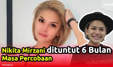 Nikita Mirzani Dituntut 6  Bulan Masa Percobaan