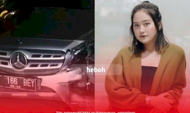 Diduga Mabuk, Artis Cantik Salshabilla Adriani Tabrak Dua Mobil