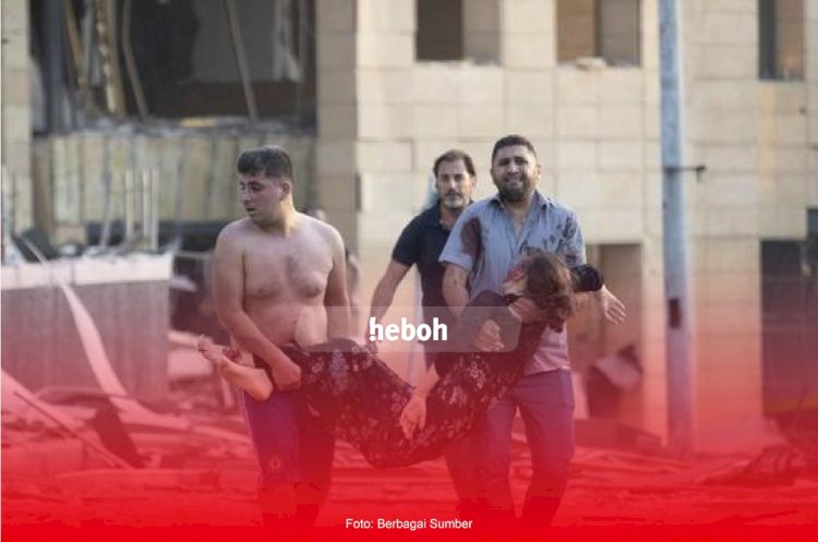 Dahsyatnya Ledakan di Beirut, Puluhan Meninggal Dunia dan Ribuan Luka-Luka