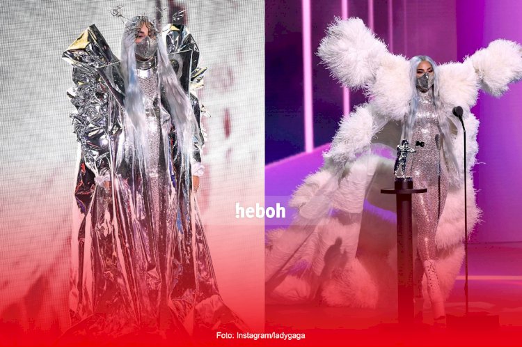 Intip Masker Unik Ala Lady Gaga di VMA 2020, Salah Satunya Karya Designer Indonesia!